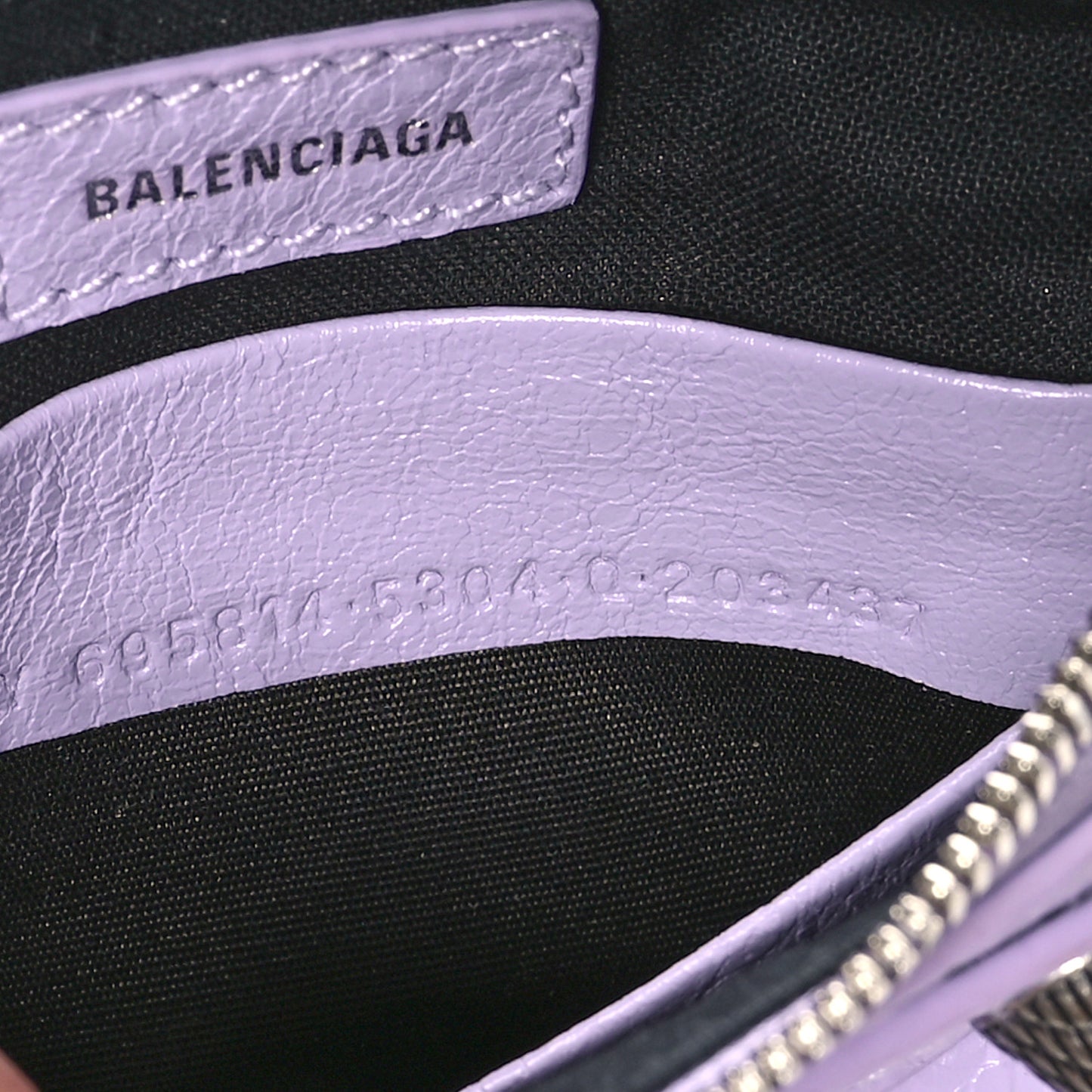 Agneau Arena Le Cagole Mini Purse With Chain Lilac