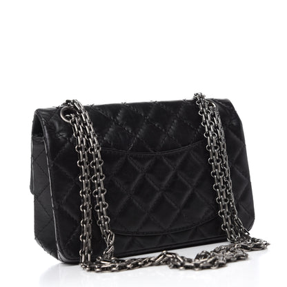 Chanel Aged Calfskin Quilted 2.55 Reissue Mini Flap Black 3 of 11