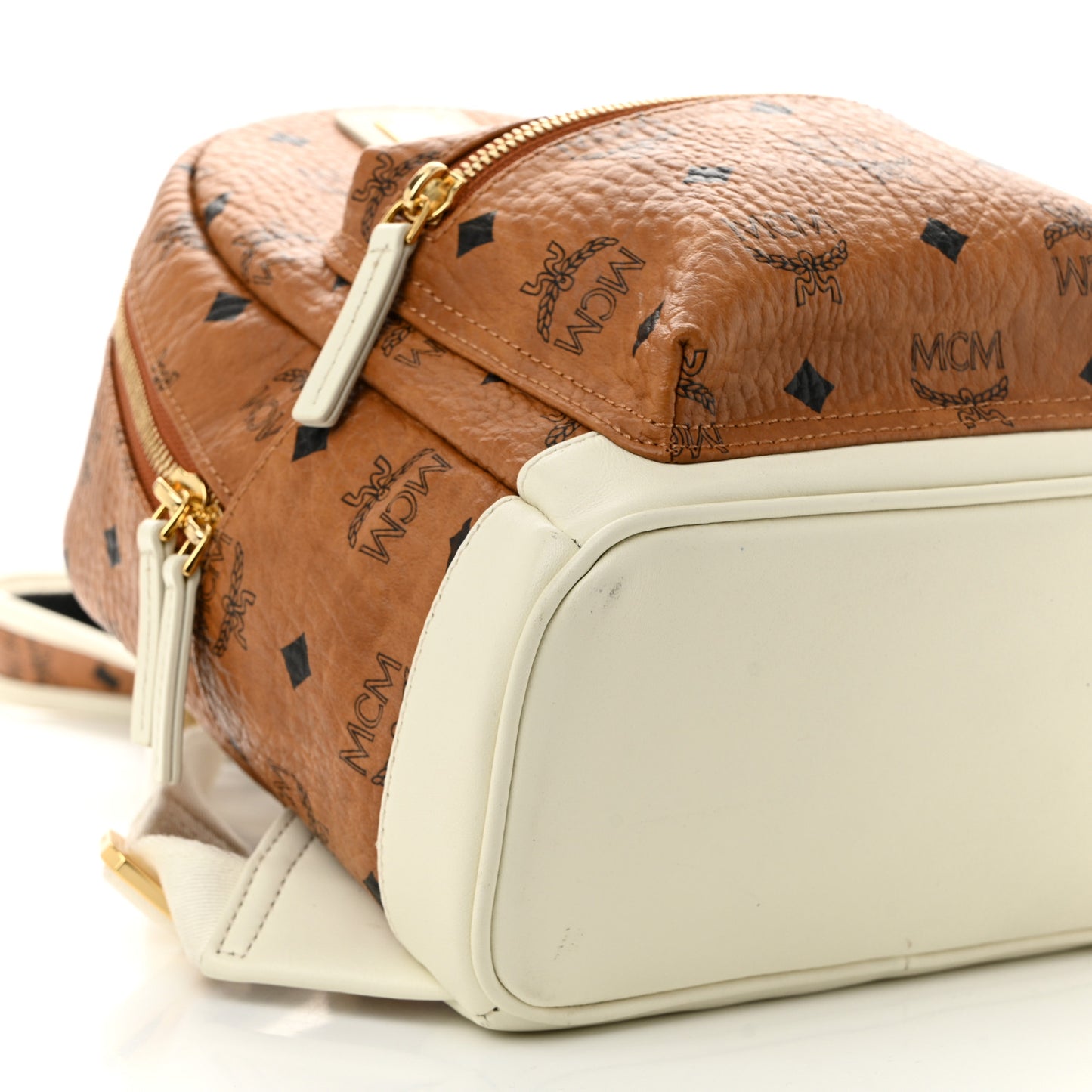 Visetos Mini Stark Backpack Cognac White
