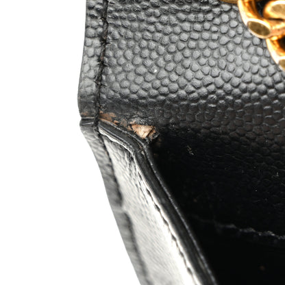 Saint Laurent Grain De Poudre Medium Classic Monogram Kate Satchel Black 12 of 15