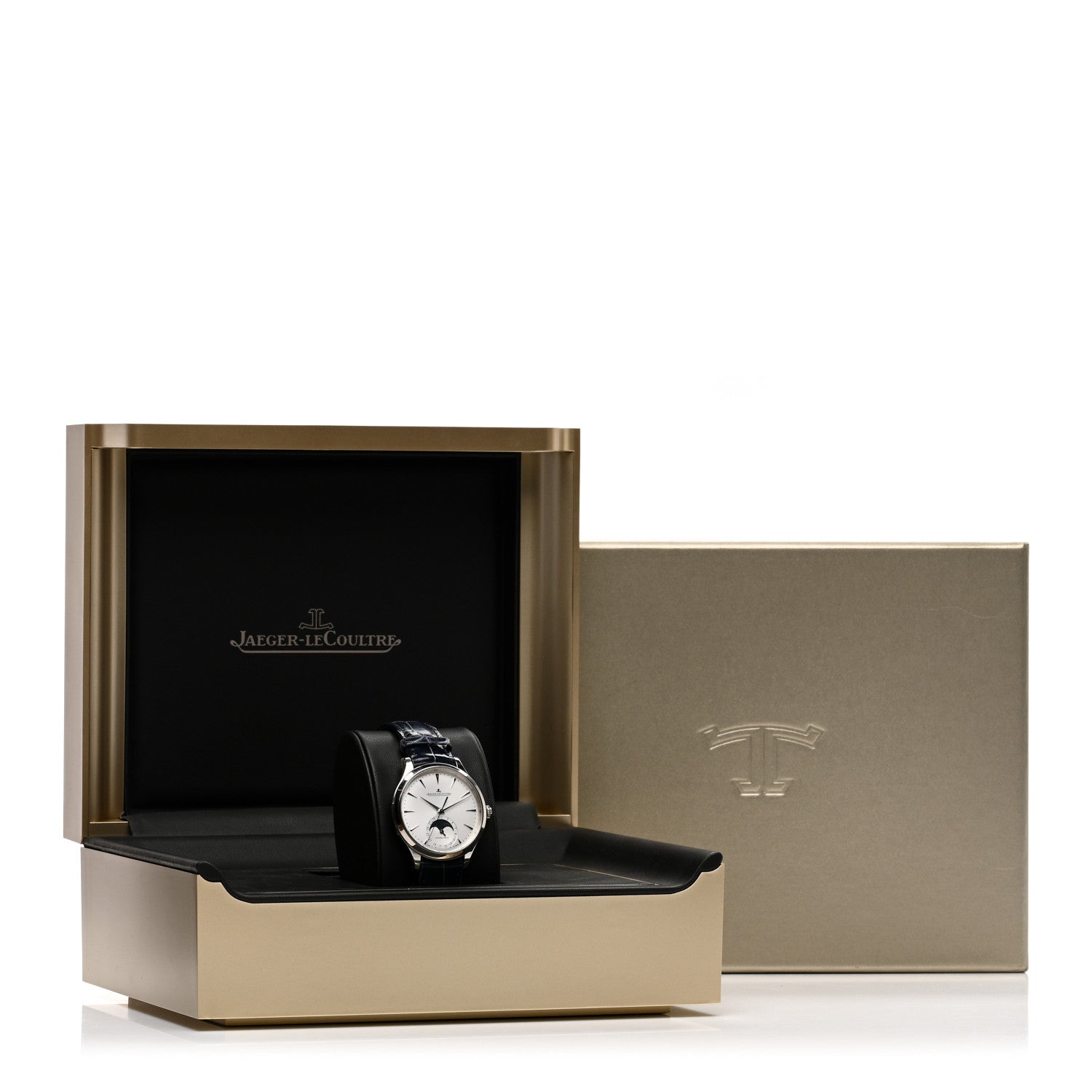 Jaeger-LeCoultre Stainless Steel Alligator 36mm Master Ultra Thin Moon Automatic Watch Q1248420 5 of 5