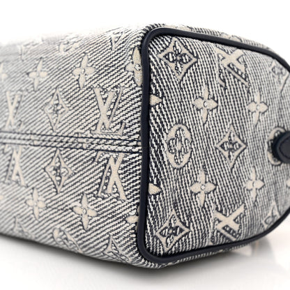 Louis Vuitton Monoglam Speedy Bandouliere 20 Blue 9 of 9