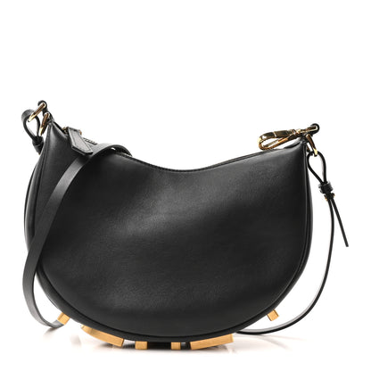 Fendi Vitello Grace Matte Mini Fendigraphy Hobo Bag Black 1 of 10