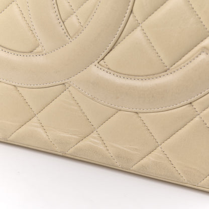 Chanel Lambskin Quilted Medallion Tote Light Beige 12 of 14