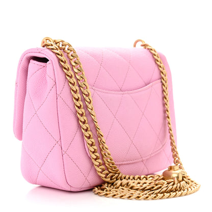 Chanel Caviar Quilted Mini Sweetheart Flap Lilac 3 of 10