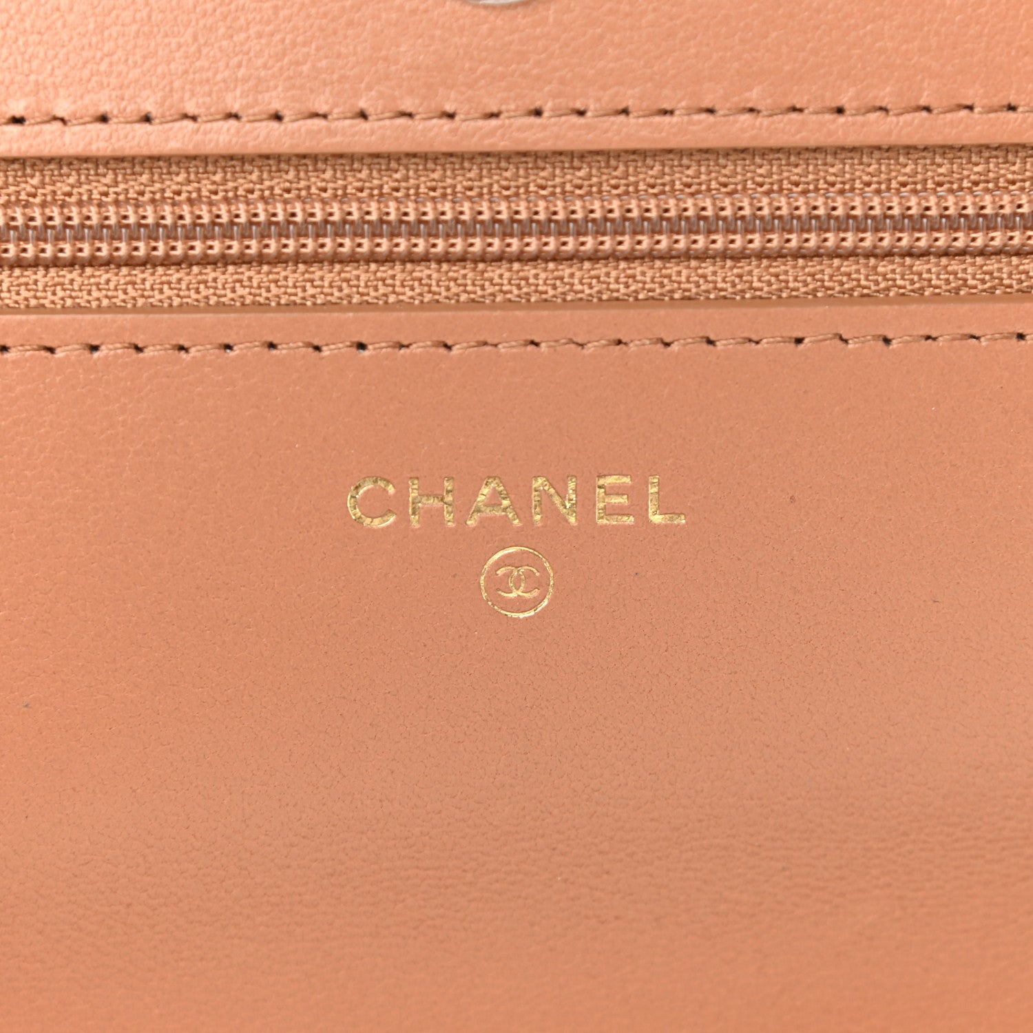Chanel Lambskin Quilted Chanel 19 Wallet On Chain WOC Brown 6 of 14