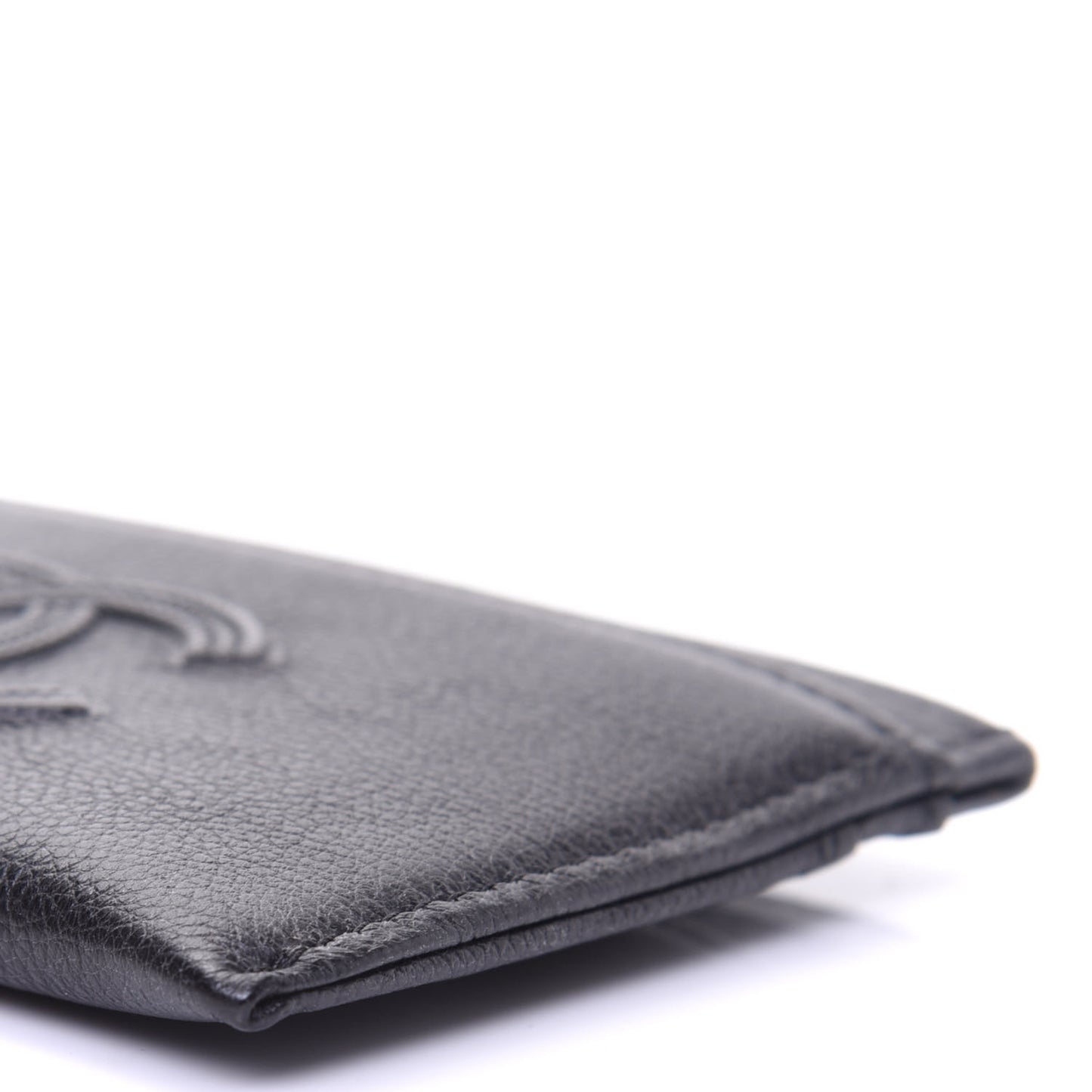Calfskin CC Card Holder Black