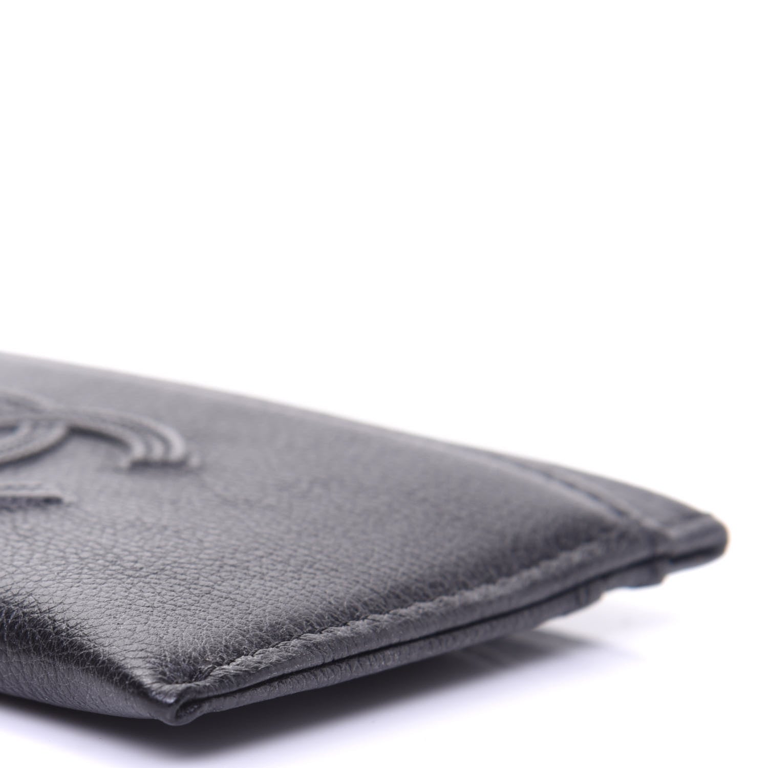 Chanel Calfskin CC Card Holder Black 7 of 9