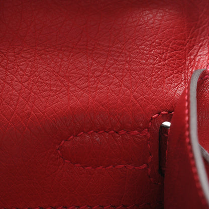 Hermes Ostrich Kelly Pochette Rouge Vif 15 of 23