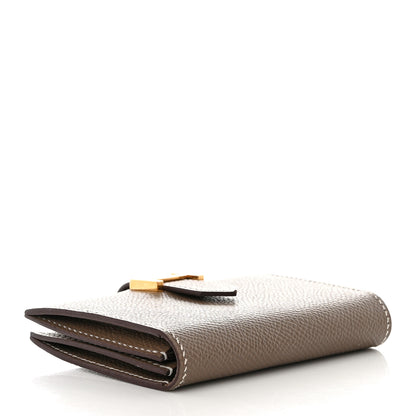 Hermes Epsom Bearn Card Holder Wallet Etoupe 5 of 9