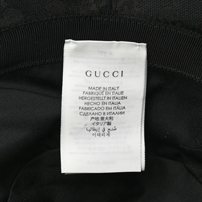 Gucci Monogram Textured Dollar Calfskin GG Jago Bucket Hat M Black 8 of 11