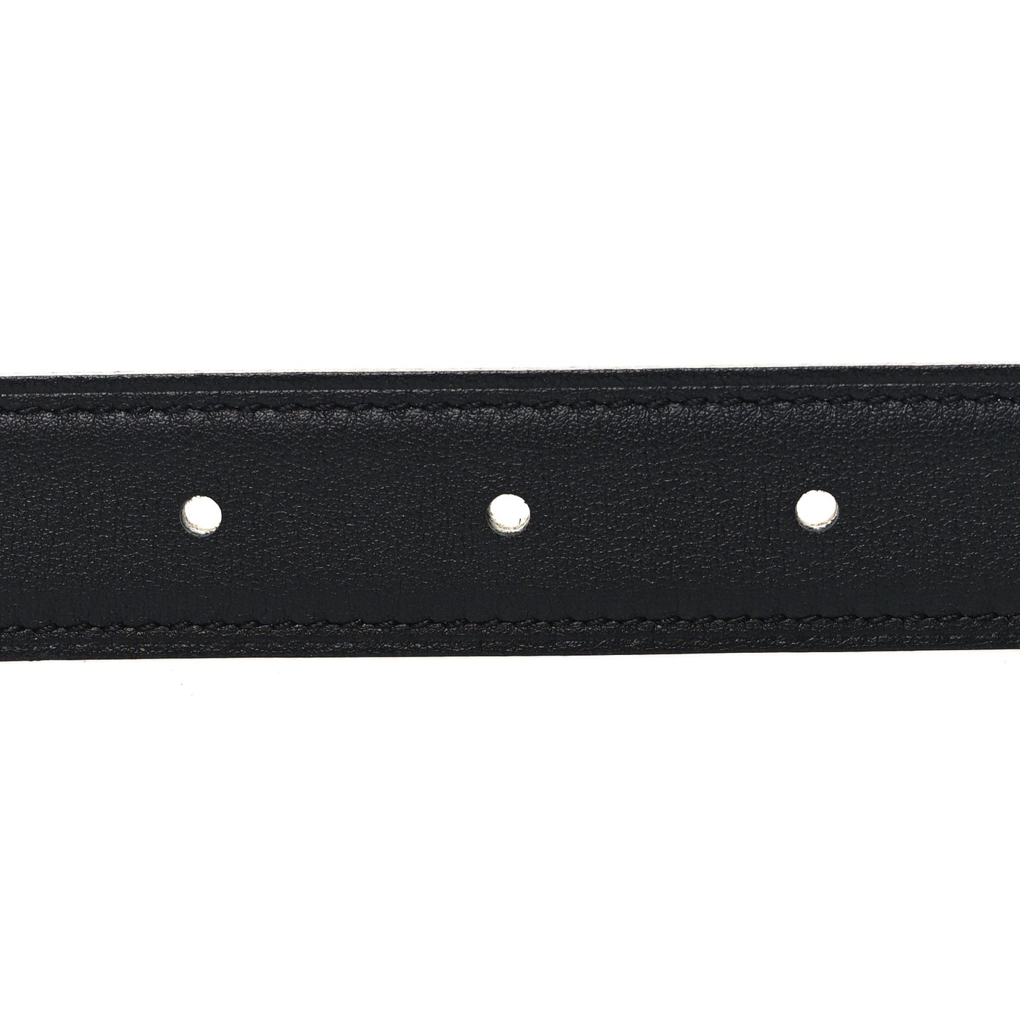 Swift Epsom Martelee Constance H Belt 75 30 Black Etoupe