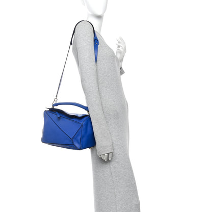 Loewe Calfskin Medium Puzzle Bag Electric Blue 2 of 13