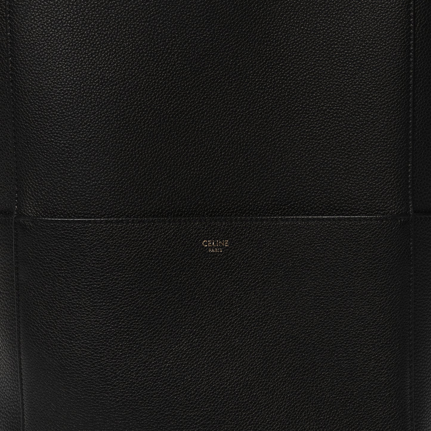Soft Grained Calfskin Sangle Bucket Bag Black