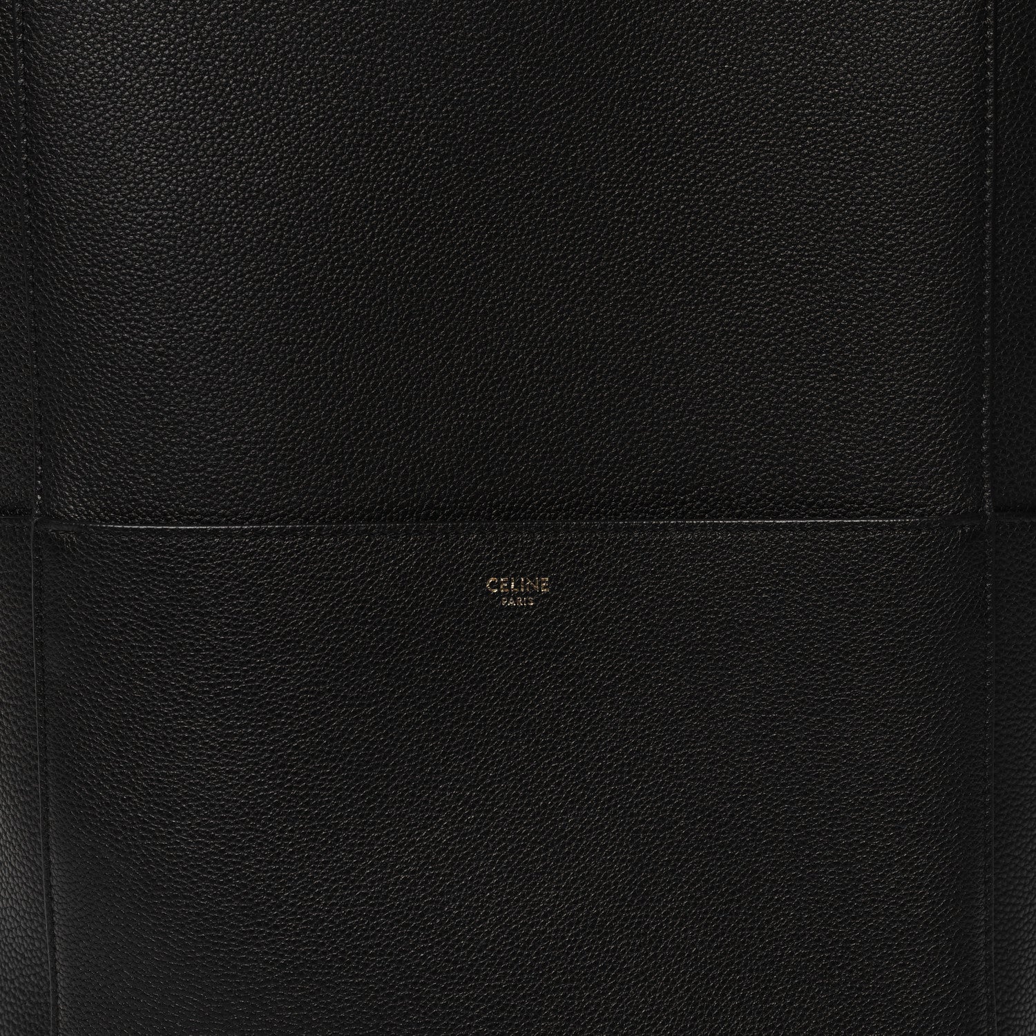 Celine Soft Grained Calfskin Sangle Bucket Bag Black 8 of 10