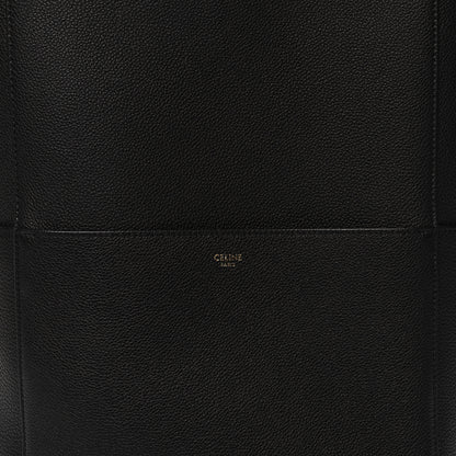 Celine Soft Grained Calfskin Sangle Bucket Bag Black 8 of 10