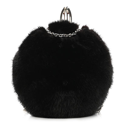 Christian Louboutin Mink Eden Vision Chain Clutch Black 1 of 11