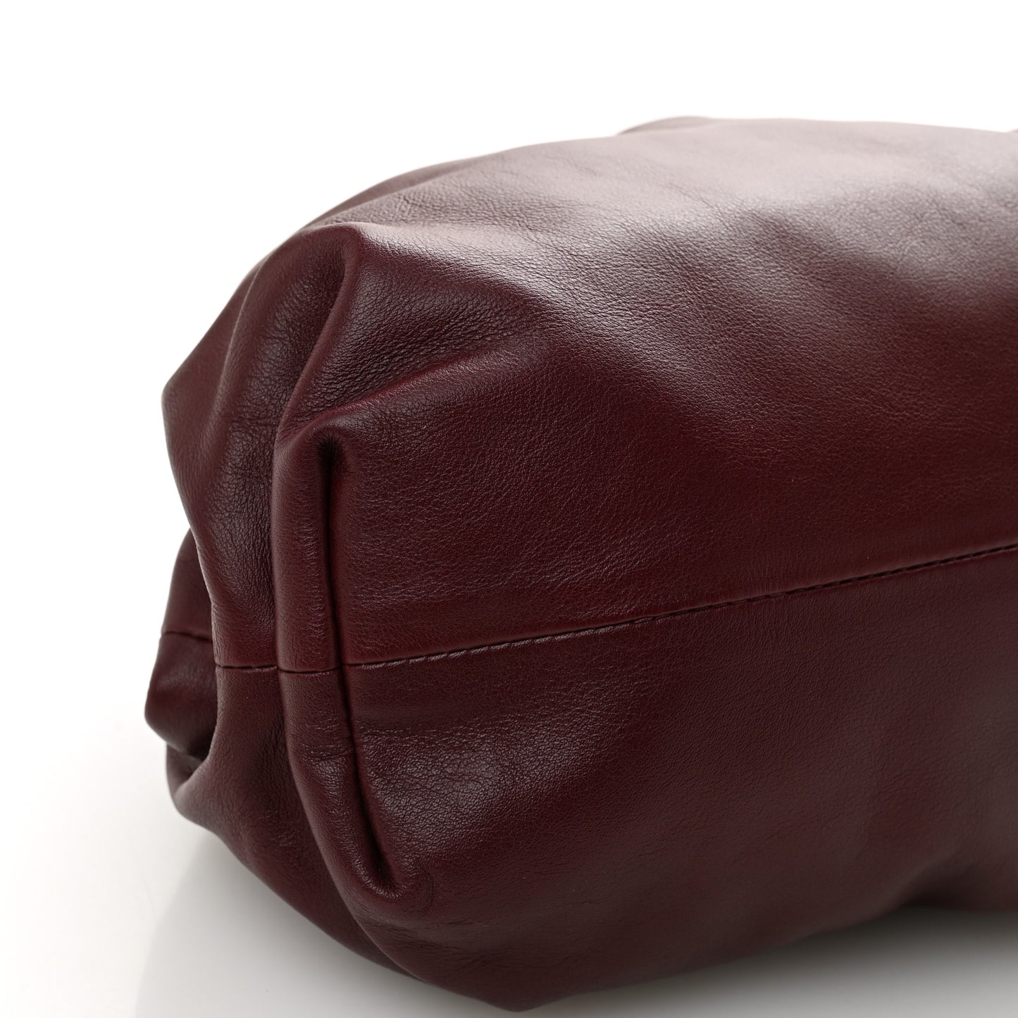 Smooth Butter Calf The Pouch Oversized Clutch Bordeaux