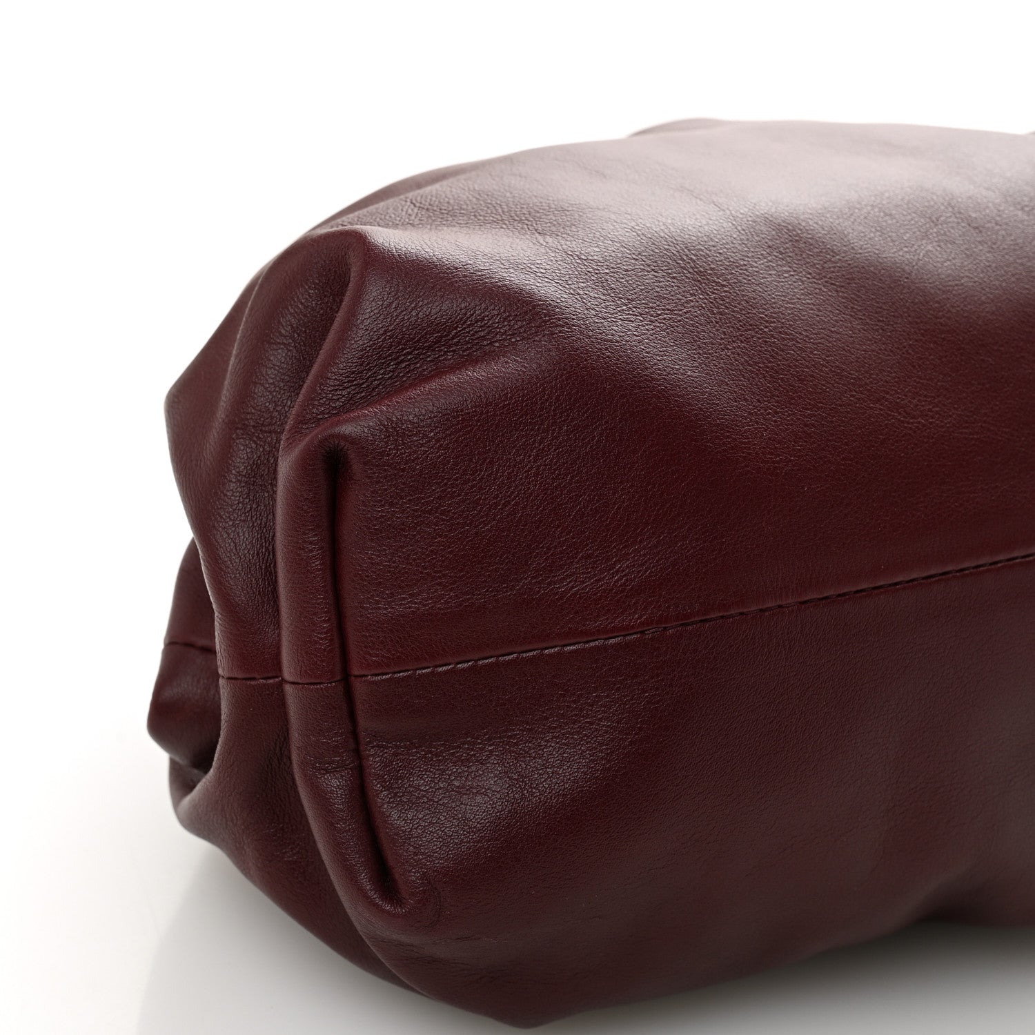 Bottega Veneta Smooth Butter Calf The Pouch Oversized Clutch Bordeaux 9 of 10