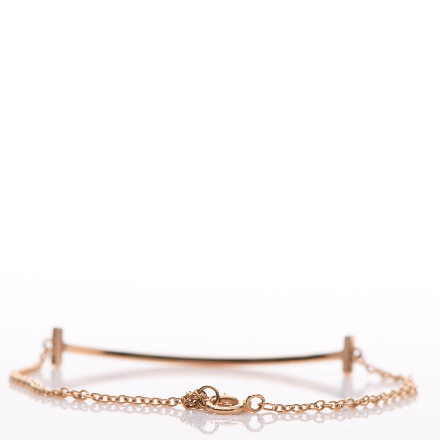 Tiffany 18K Rose Gold T Smile Bracelet 3 of 5