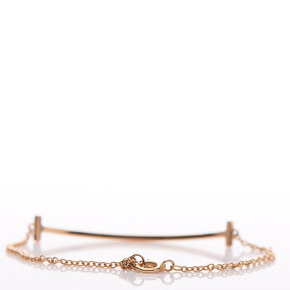Tiffany 18K Rose Gold T Smile Bracelet 3 of 5