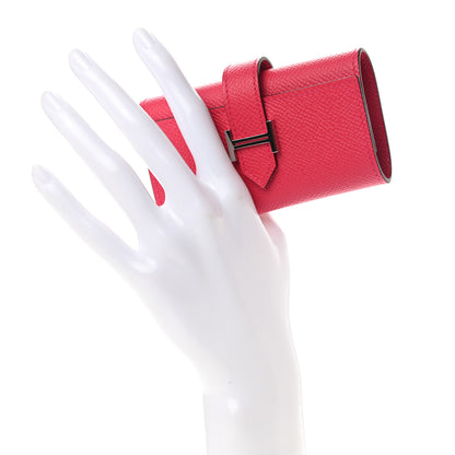 Hermes Epsom Bearn Multicles 4 Key Holder Rose Extreme 2 of 9