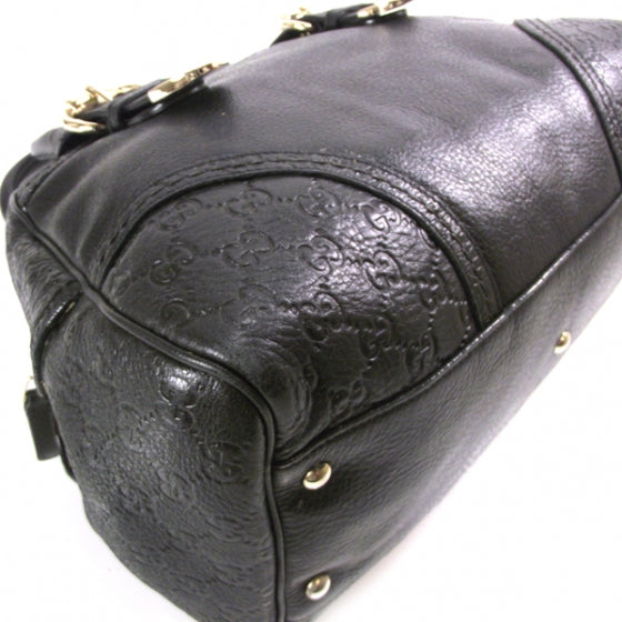 Guccissima Signoria Large Dome Bag Black