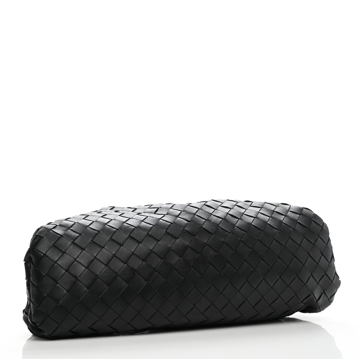 Nappa Maxi Intreccio The Pouch Oversized Clutch Black