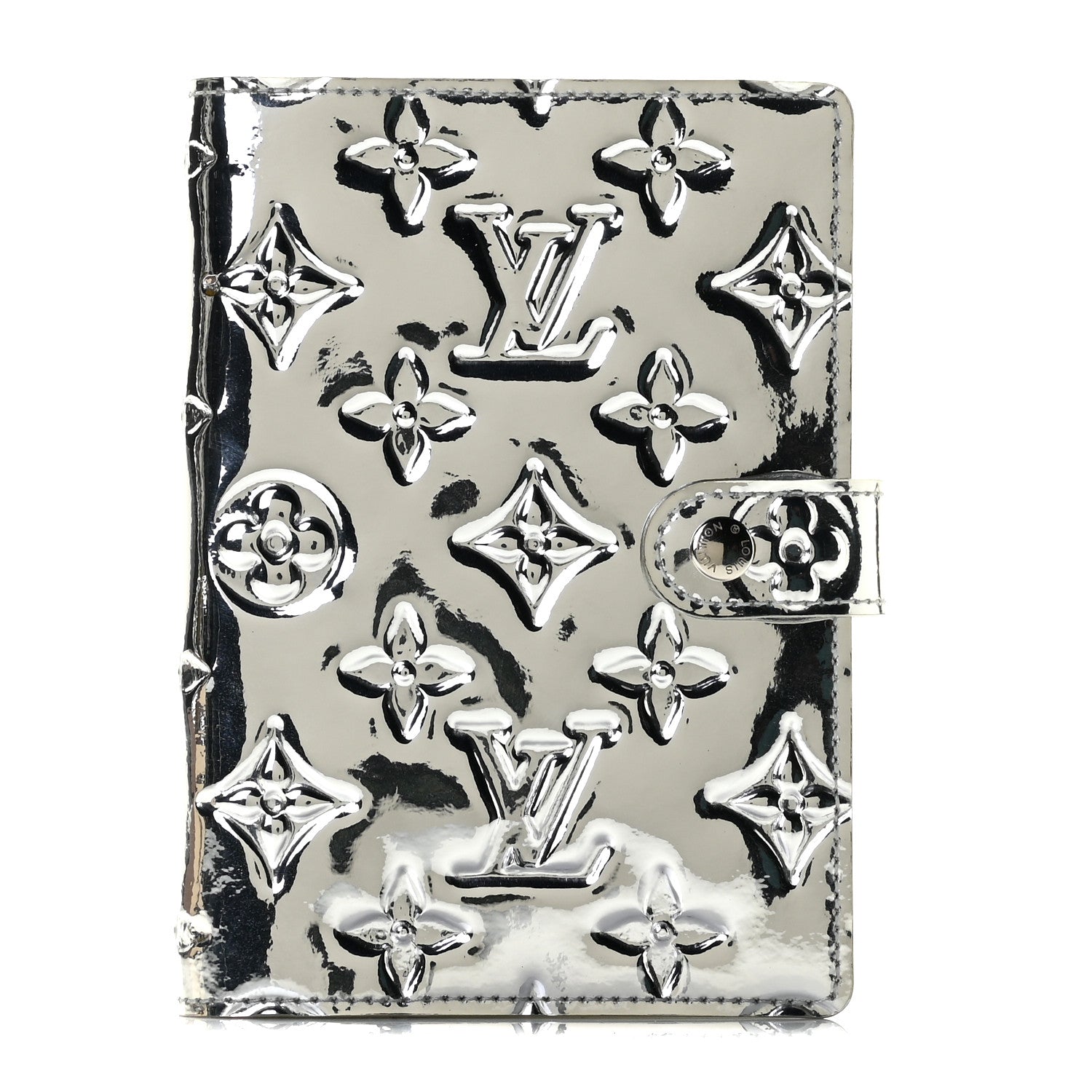 Louis Vuitton Monogram Miroir Small Ring Agenda Silver 1 of 9