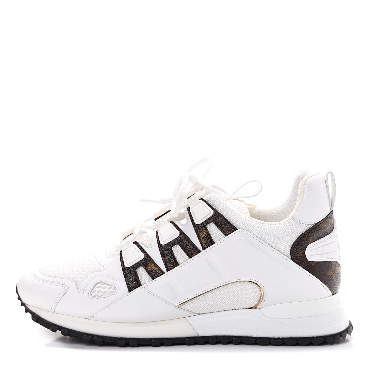 Louis Vuitton Calfskin Monogram Run Away Sneakers 38 White 1 of 8