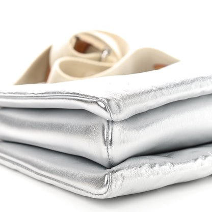 Louis Vuitton Metallic Lambskin Embossed Monogram Coussin PM Silver 10 of 11