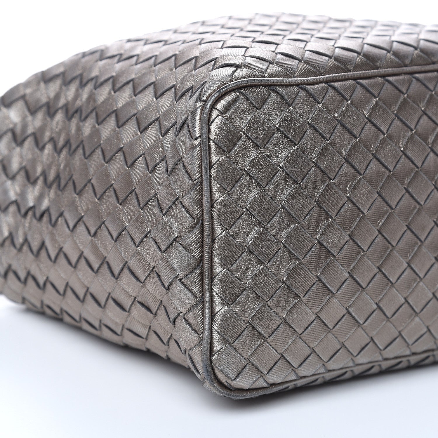 Bottega Veneta Metallic Grosgrain Intrecciato Small Shoulder Bag 8 of 10