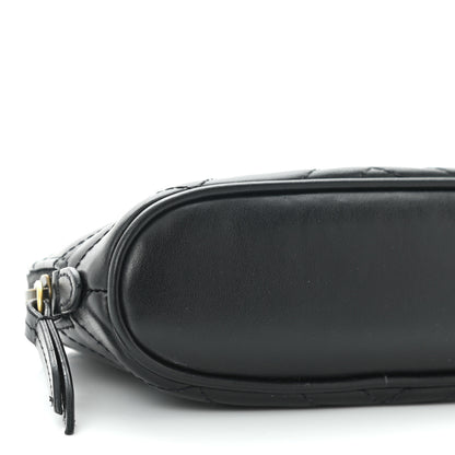 Gucci Calfskin Matelasse GG Marmont Pouch Cosmetic Case Black 9 of 10
