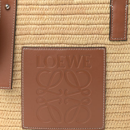 Loewe Raffia Small Elephant Basket Tote Bag Natural Tan 7 of 9