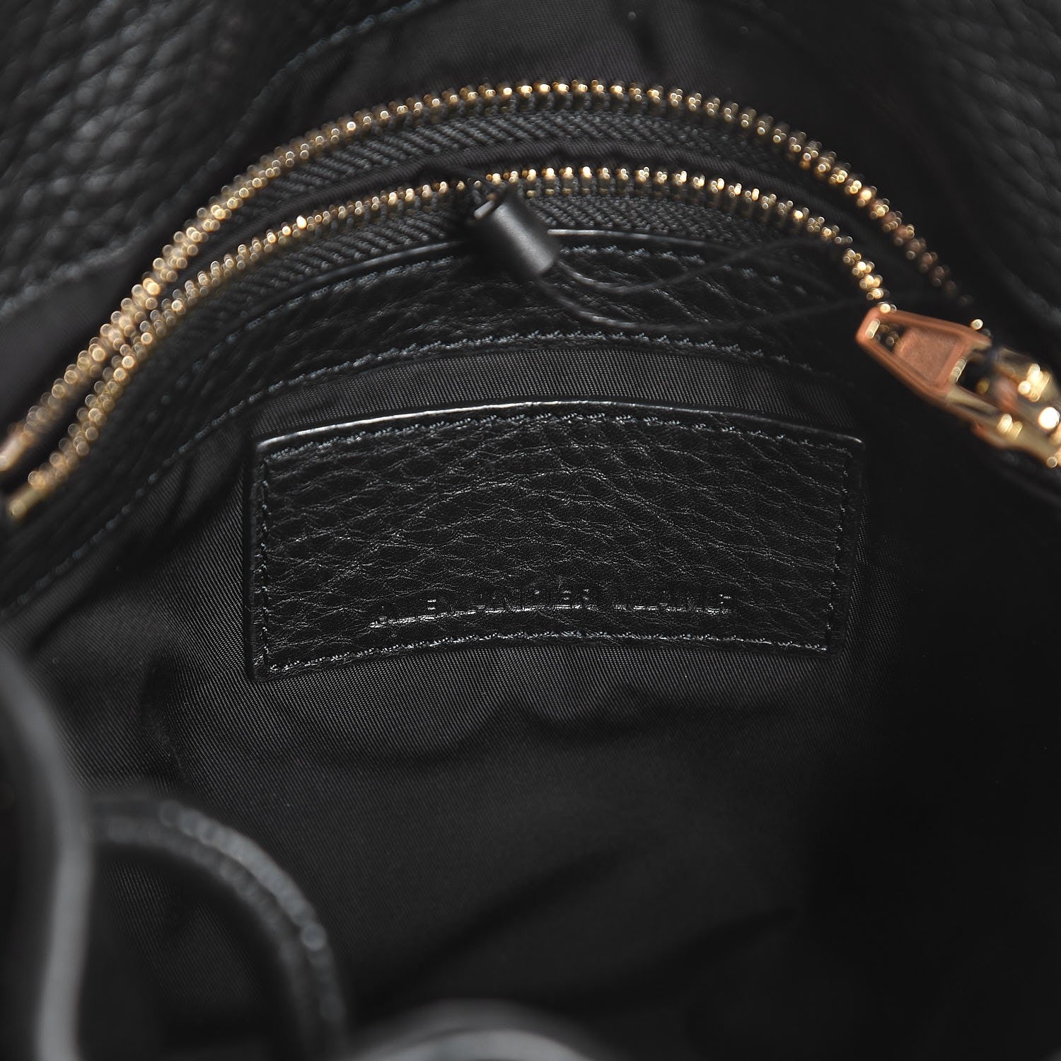 Alexander Wang Pebbled Lambskin Diego Bucket Bag Black Antique Brass Hardware 6 of 7