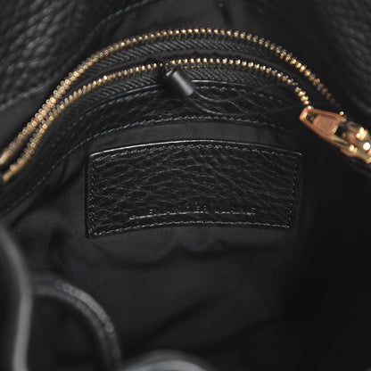 Alexander Wang Pebbled Lambskin Diego Bucket Bag Black Antique Brass Hardware 6 of 7