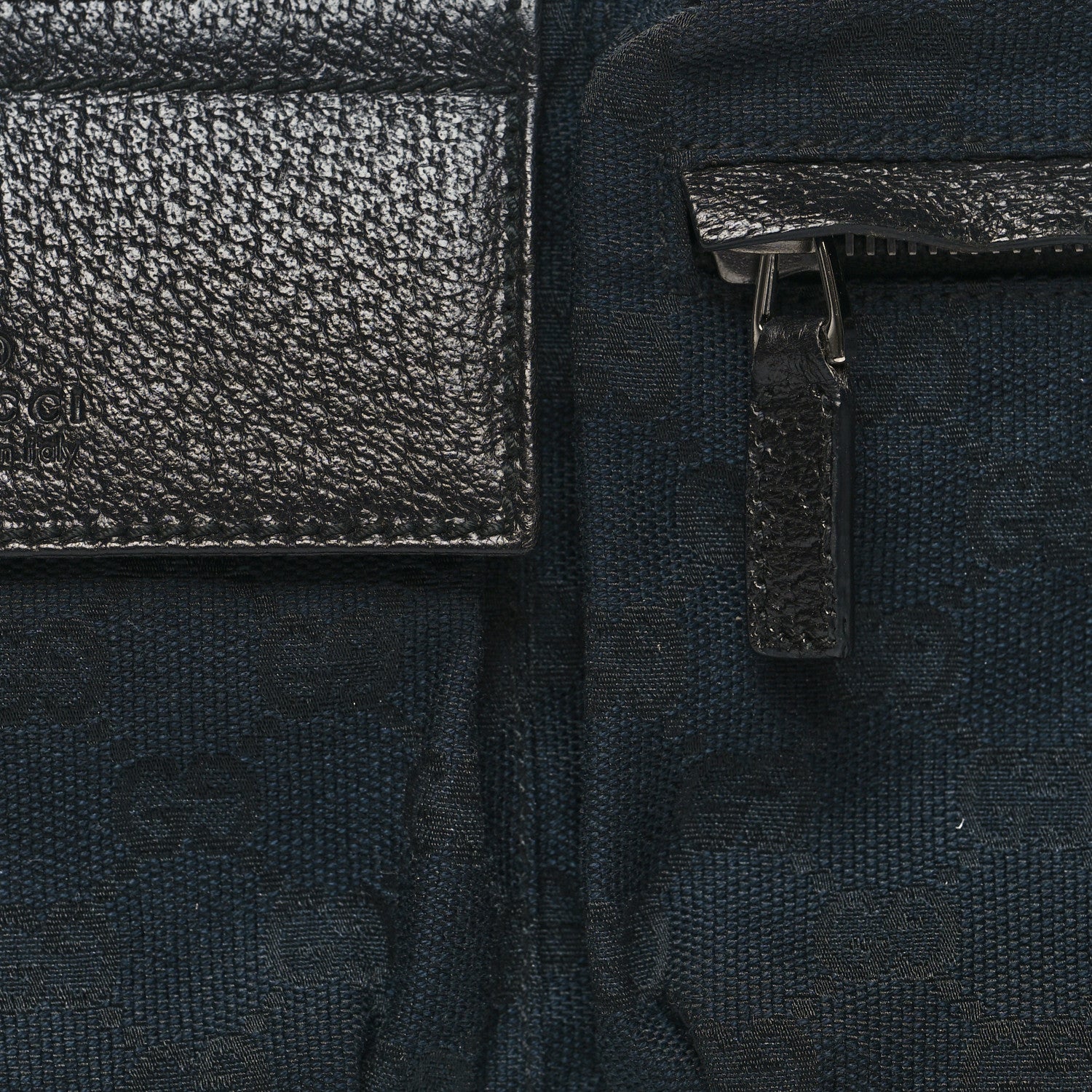 Gucci GG Monogram Double Pocket Belt Bag Black 8 of 12