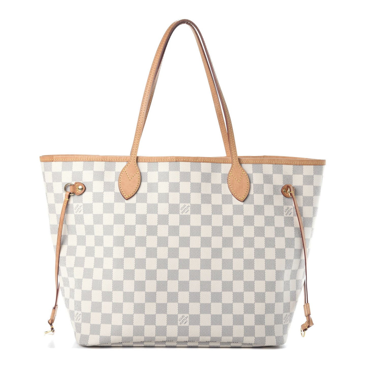 Damier Azur Neo Neverfull MM Rose Ballerine