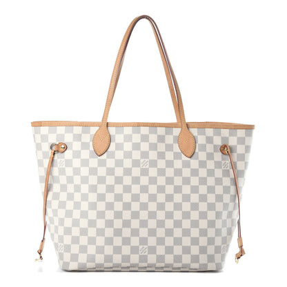 Louis Vuitton Damier Azur Neo Neverfull MM Rose Ballerine 1 of 10