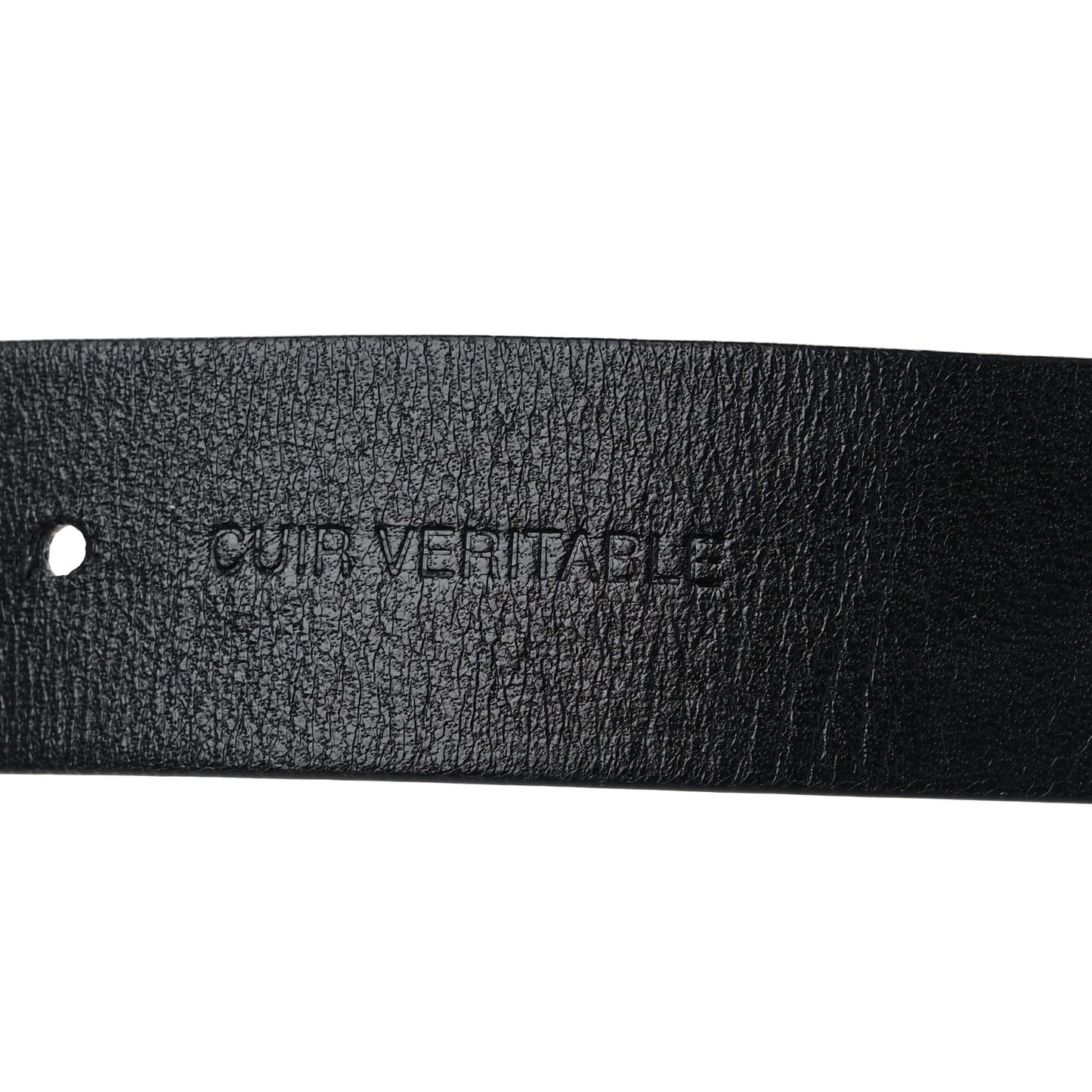 Calfskin CC Triple Row Chain Belt 80 32 Gold Black White