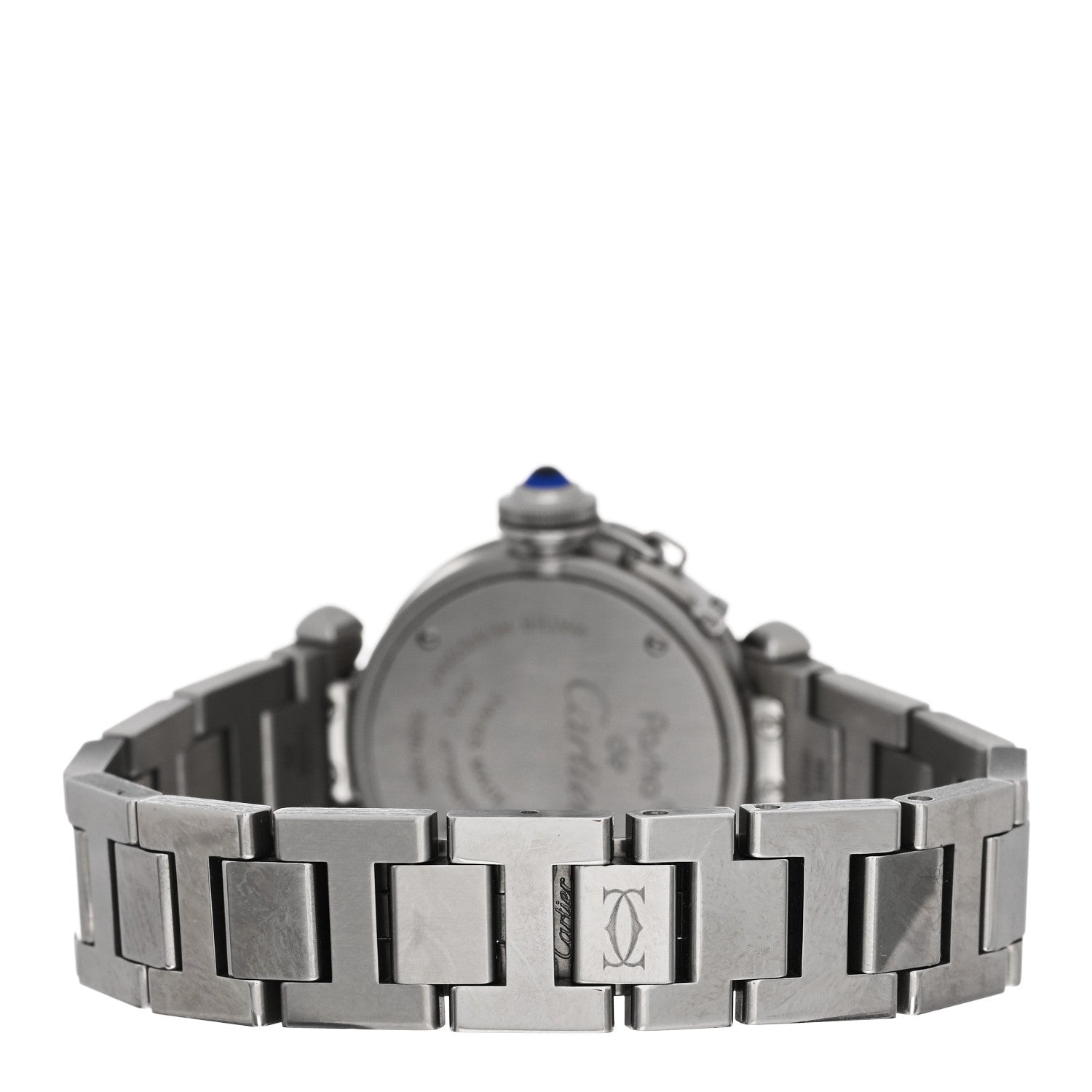 Cartier Stainless Steel 27mm Miss Pasha Quartz Watch Silver 3 of 5