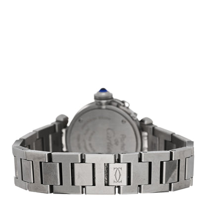 Cartier Stainless Steel 27mm Miss Pasha Quartz Watch Silver 3 of 5