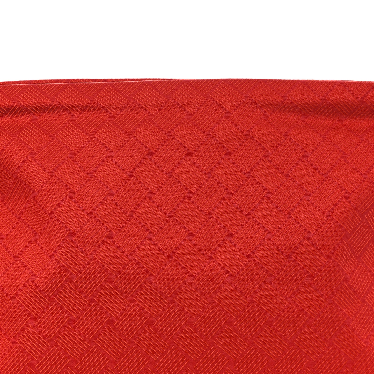 Econyl Jacquard Nylon Intreccio Zip Pouch Clutch Tomato