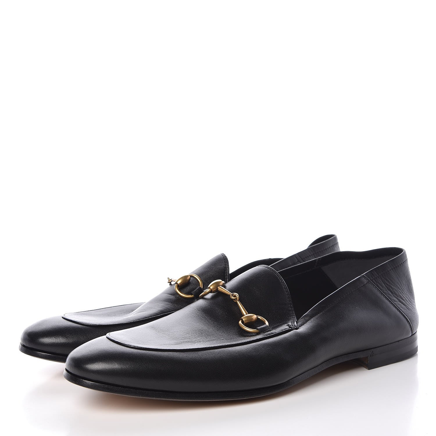 Gucci Lambskin Mens Brixton Horsebit Loafers 12 Black 3 of 13