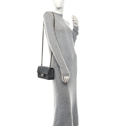 Chanel Lambskin Quilted Mini Rectangular Flap Dark Grey 2 of 10