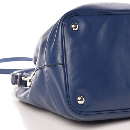 Prada Soft Calfskin Bucket Bag Bleuette 9 of 10