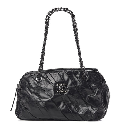 Chanel Glazed Calfskin Twisted Tote Black 1 of 15
