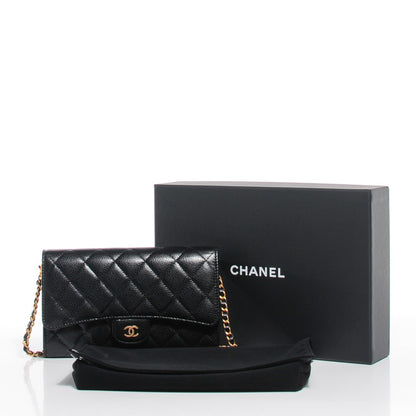 Chanel Caviar Quilted Wallet on Removable Chain Black 9 of 9
