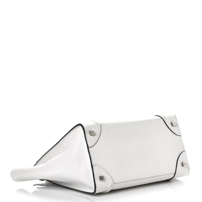 Celine Smooth Calfskin Mini Luggage White 4 of 12