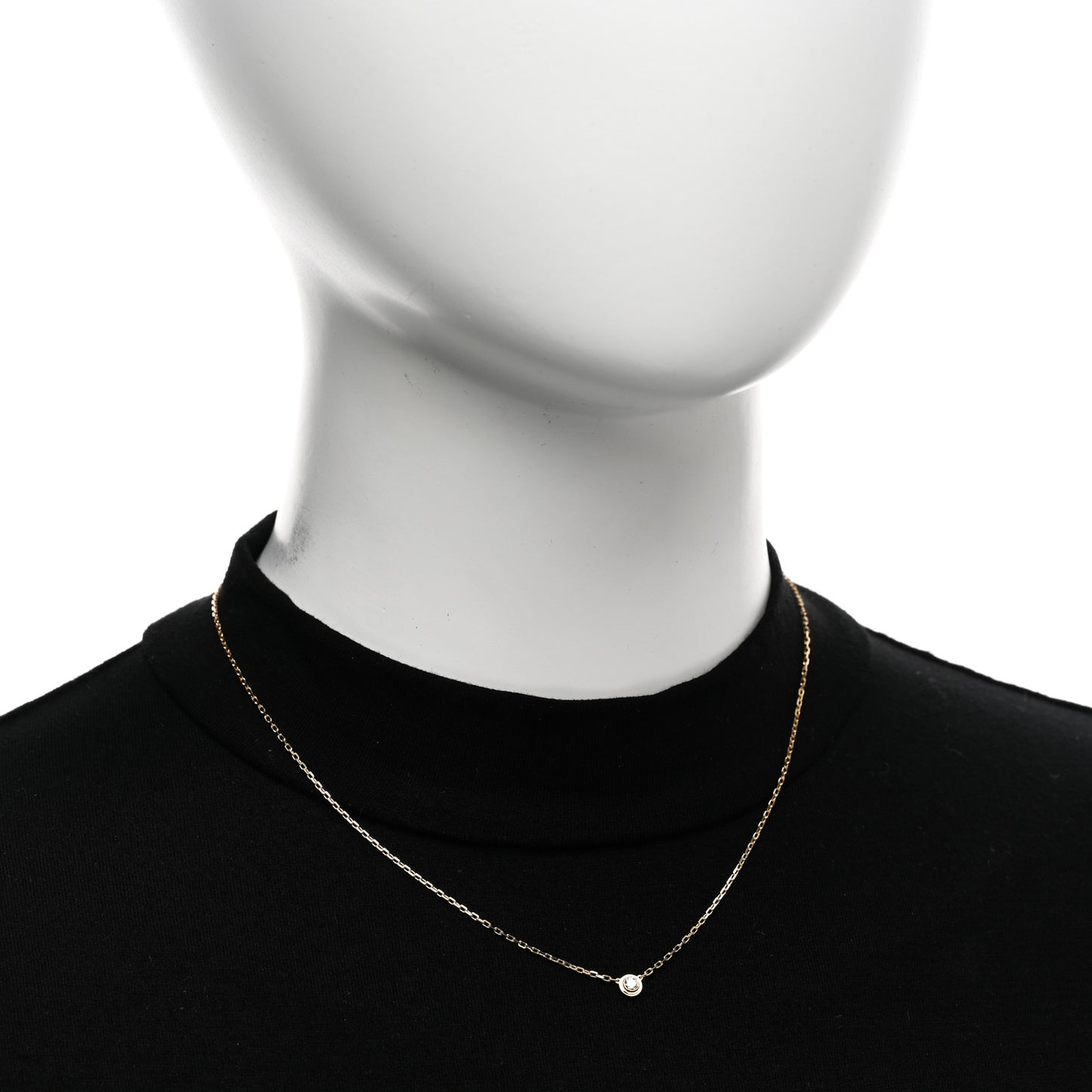 18K Yellow Gold Diamond SM D'Amour Pendant Necklace